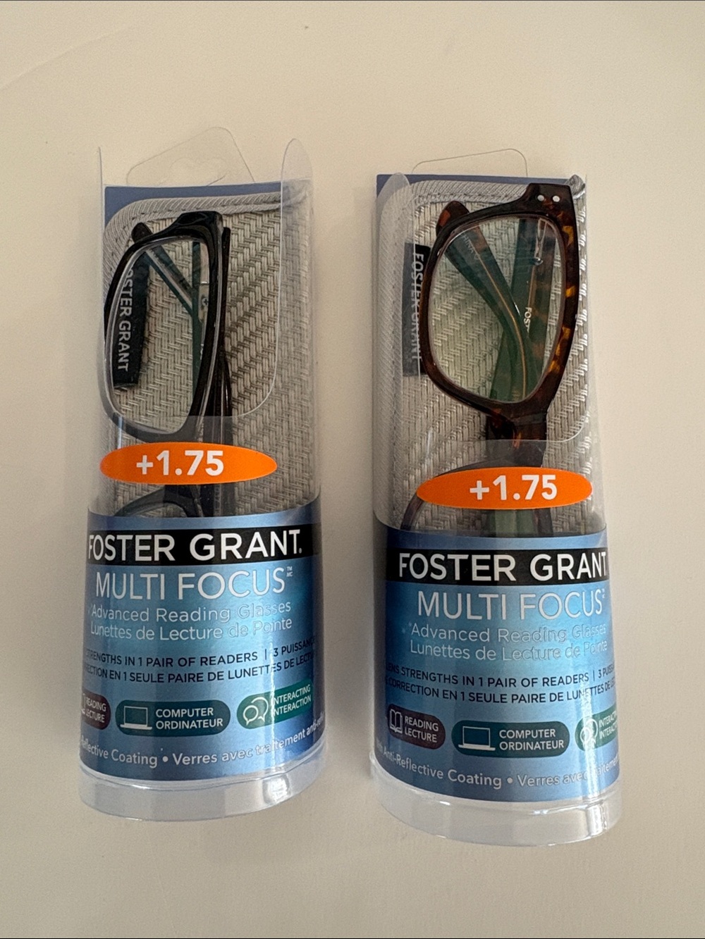 Foster Grant Reading Glasses — Black & Tortoise